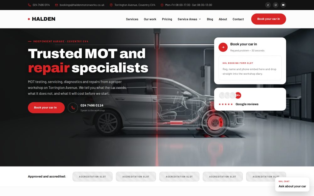 The Halden homepage